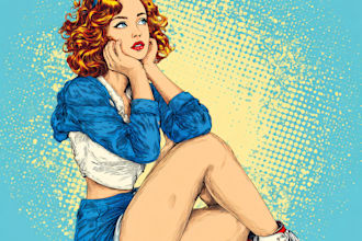 do retro vintage comic according to your requirement