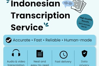 transcribe your bahasa indonesia audio with care and clarity