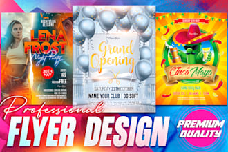 design a beautiful professional flyer