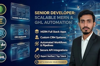 build mern stack apps and gohighlevel CRM automation