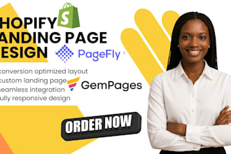 build shopify landing page store design using pagefly gempages replo instant
