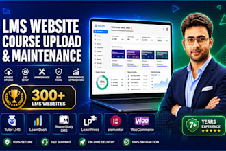 maintain your lms website and upload course content