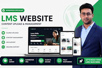 maintain your lms website and upload course content