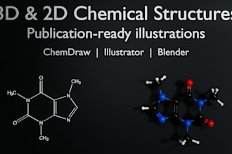 create 2d and 3d chemical structure illustrations for journals