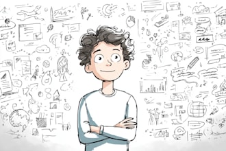 create an illustrated doodle whiteboard