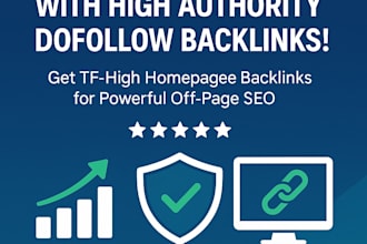 provide high tf homepage backlinks for off page seo