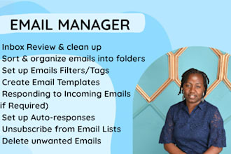 manage and organize your emails as your personal assistant