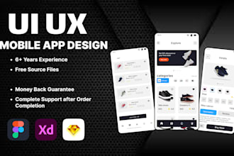do complete mobile app design in 1 one day for you
