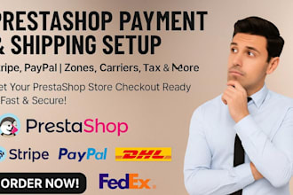 setup prestashop payment gateway and shipping configuration