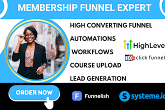 create a high converting membership funnel clickfunnels and kajabi expert