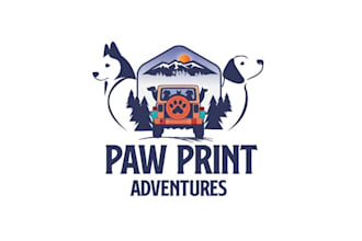 design wonderful dog life logo
