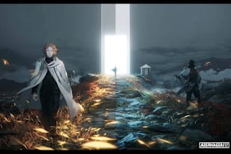 design anime manga comic cover art light novel cover design for webcomic webtoon