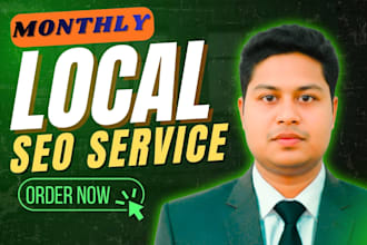 provide monthly local SEO service and google business profile optimization