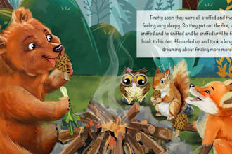 draw children book illustration and children book illustrations kids story book