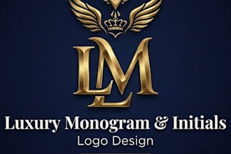 design a luxury monogram or initials logo