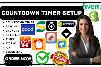 setup shopify countdown timer rewind backups notipack timex tictac ga essential