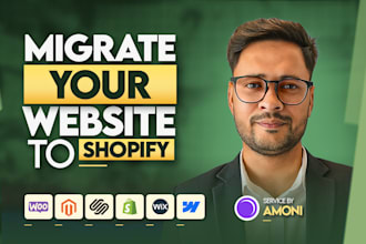 migrate your woocommerce, wix, webflow website to shopify