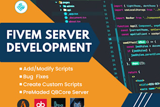 fivem developer fivem mlo, fivem custom map, peds, qbcore, edit fivem script