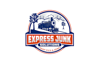 design unique express junk solutions logo