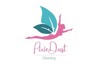 design good looking perfect logo for pixie dust cleaning