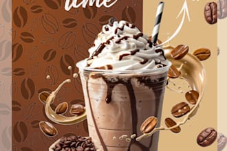 design food poster and menu design for restaurant