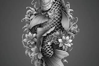 make a unique anime tattoo design for you