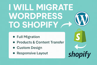 migrate wordpress to shopify, shopify migration or wordpress website to shopify