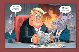 create political and editorial cartoons