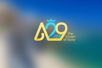 create a modern creative sea, beach café and bar logo design