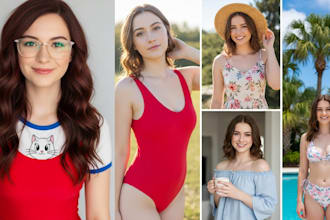 custom realistic ai onlyfans model photo, face swap or ugc video