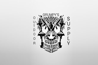 design elegant trendy logo for grumpys outdoor supply