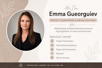 be your project coordinator