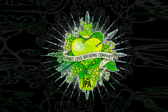 design corporate planet love brewery logo