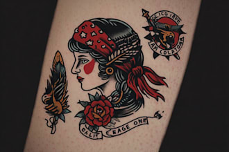create a minimalist tattoo design for you