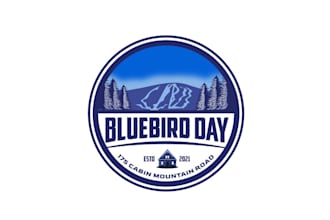 design premium mountain house wv logo