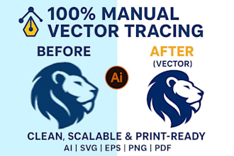 do  raster to vector, vectorize logo, redraw, clean vector