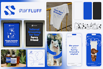 design branding with logo, colors, and guidelines