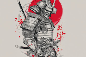 desing a custom japanese tattoo for you