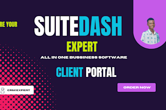 setup suitedash, suitedash client portal suitedash automation suitedash expert