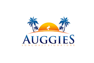 design unique sun coast beach logo