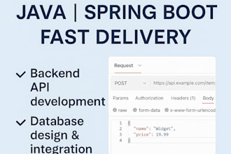 develop restful java spring boot backend apis