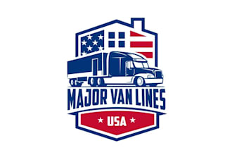design premium attract major van line logo