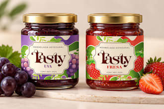 design custom labels with a 3d mockup