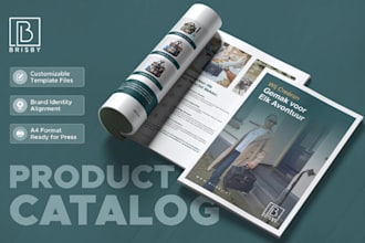 design profesional luxury editable brochure and sales catalog