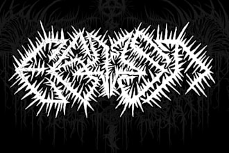 design a brutal death metal logo