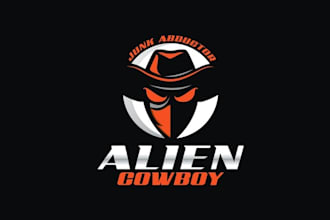 design greatest fun super logo design for an alien cowboy