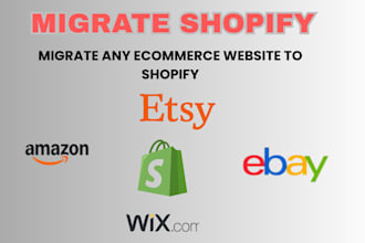 migration to shopify wix squarespace  website wordpress etsy