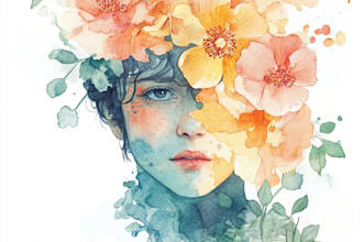 draw whimsical watercolor illustration for children book