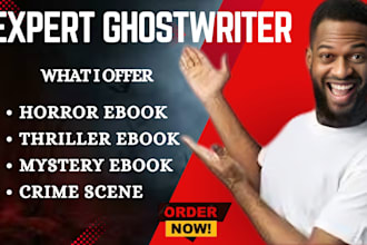 ghostwrite fiction ebook crime scene thriller horror story mystery ebook writer