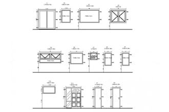 furniture technical drawings and 3d cad modeling in autocad